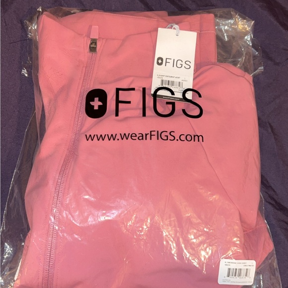 Figs Jackets & Blazers - FIGS NWT chalk pink on shift jacket